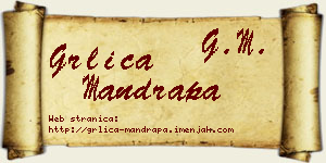 Grlica Mandrapa vizit kartica